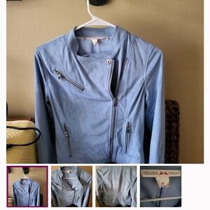 Chelsea & Violet Women's Light Blue Jacket